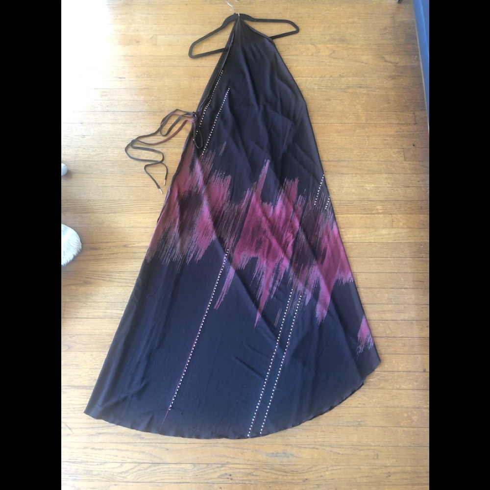 Fendi wrap one shoulder dress